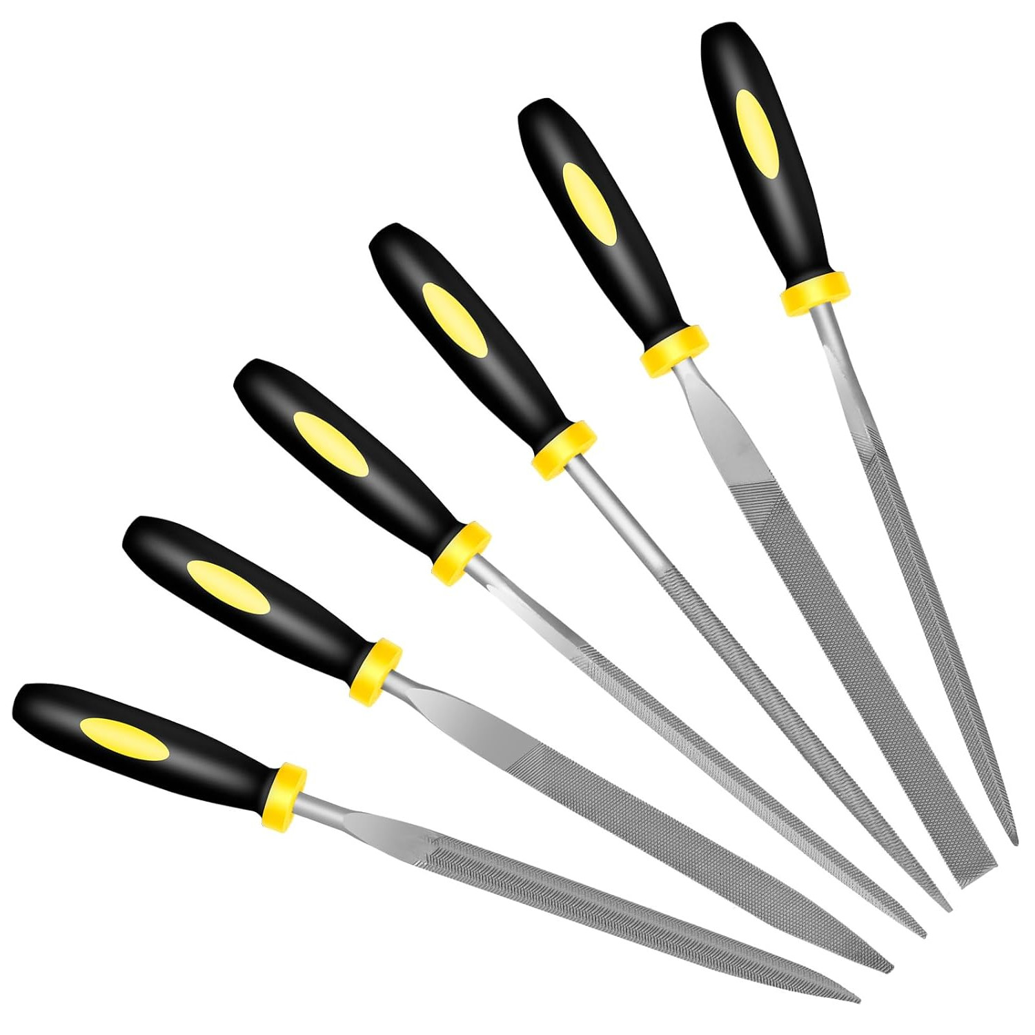 6Pcs Metal Needle File Set Small Hardened Carbon Steel File Mini Hand Metal Tool