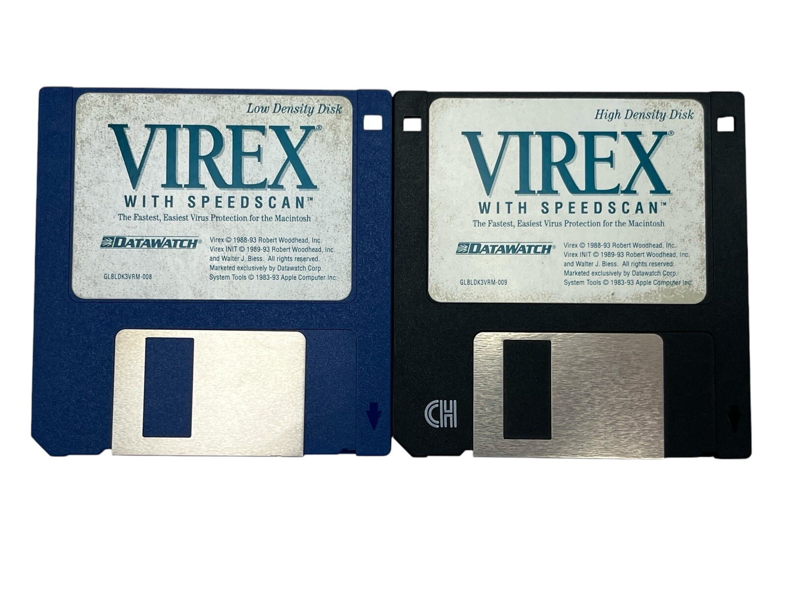 Lot of 2 ~ Vintage Virex Virus Protection for Apple 1993 Macintosh