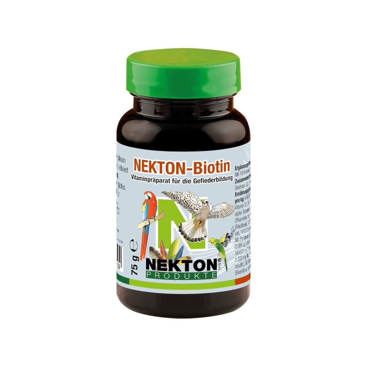 NEKTON Bio - Biotin Vitamin Supplement For Feather Formation For All Birds - 75g