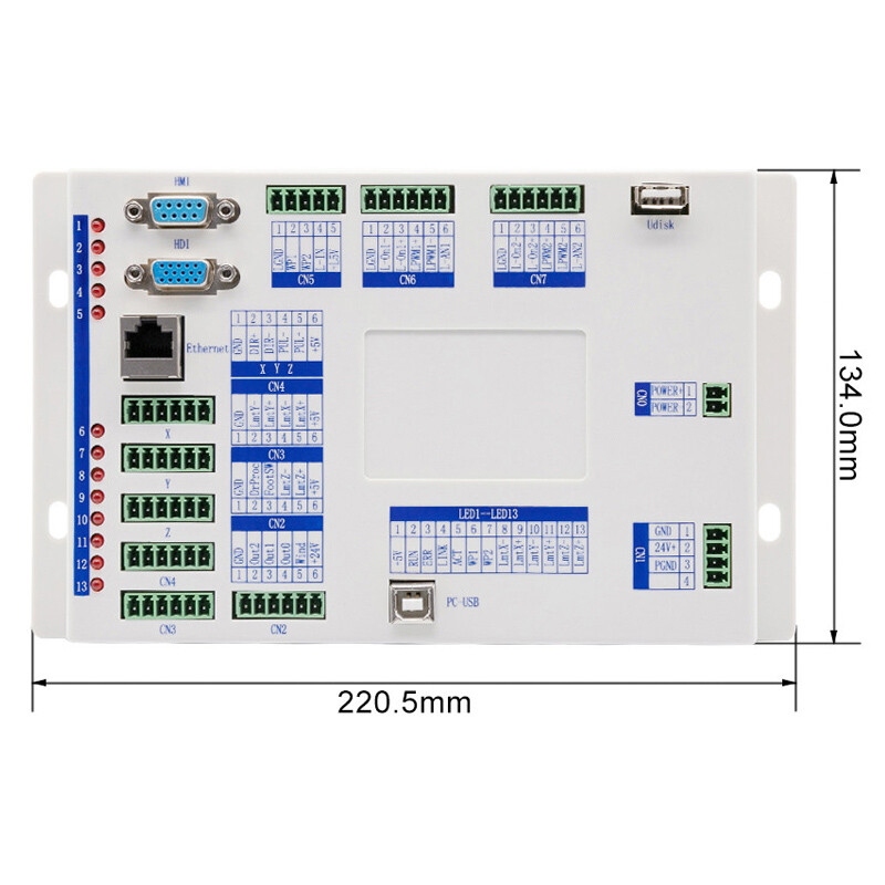 CO2 Laser Controller Ruida RDC6332M Card System for Engraving Cutting Machine