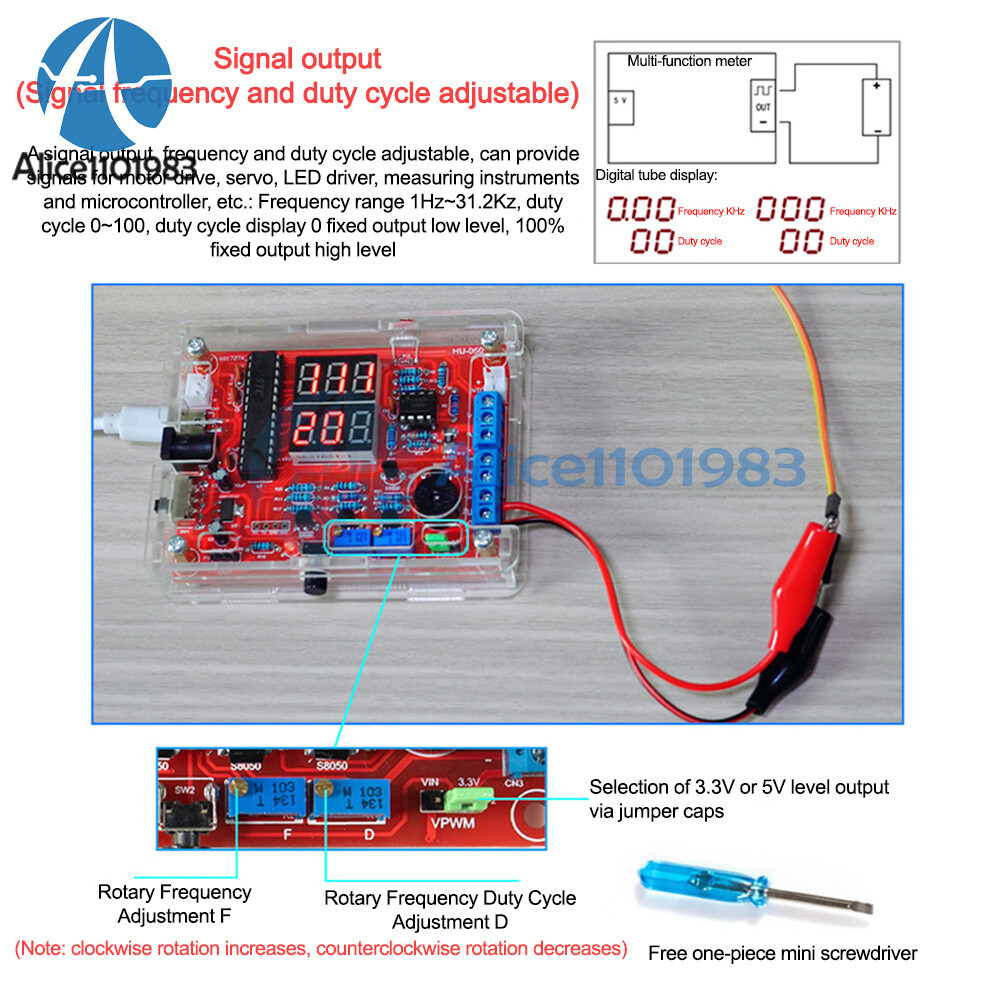 Current Temperature Detection PWM Signal Generator Electronic DIY kits 5V