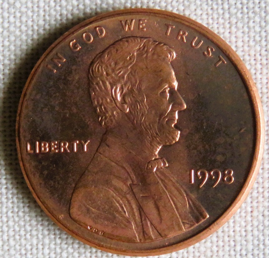 1998 Lincoln Cent - Uncirculated (BB)