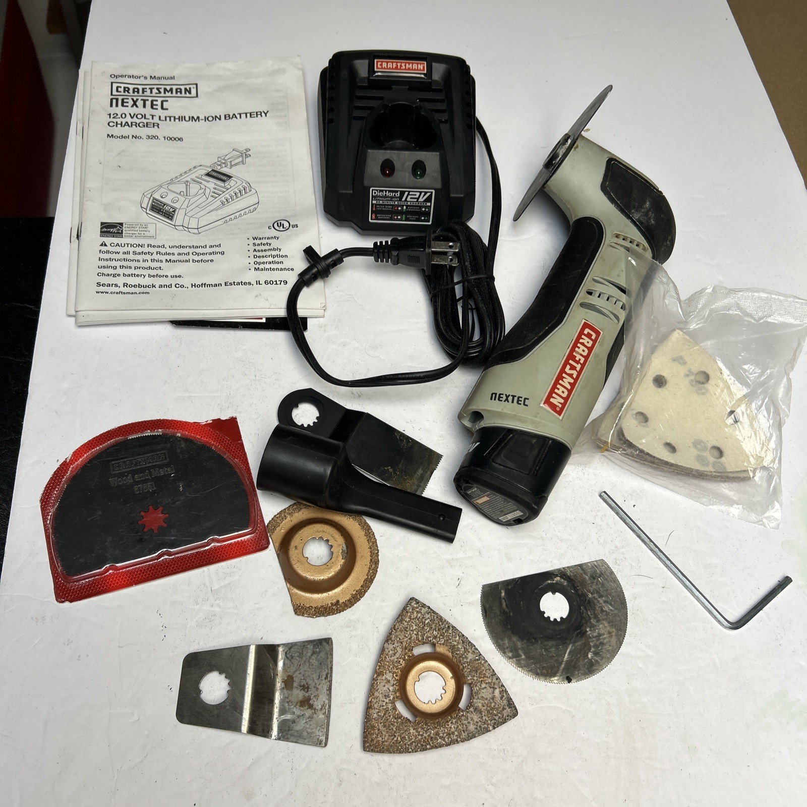 Craftsman Nextec 12 Volt Compact Multi-Tool Charger Battery Accessories