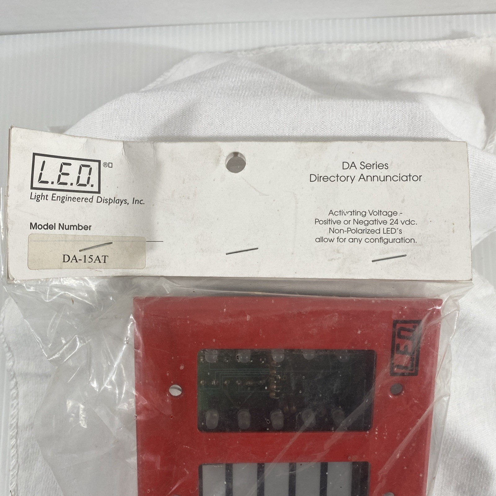 Light Engineered Displays DA-15AT 15 Zone Directory Annunciator New