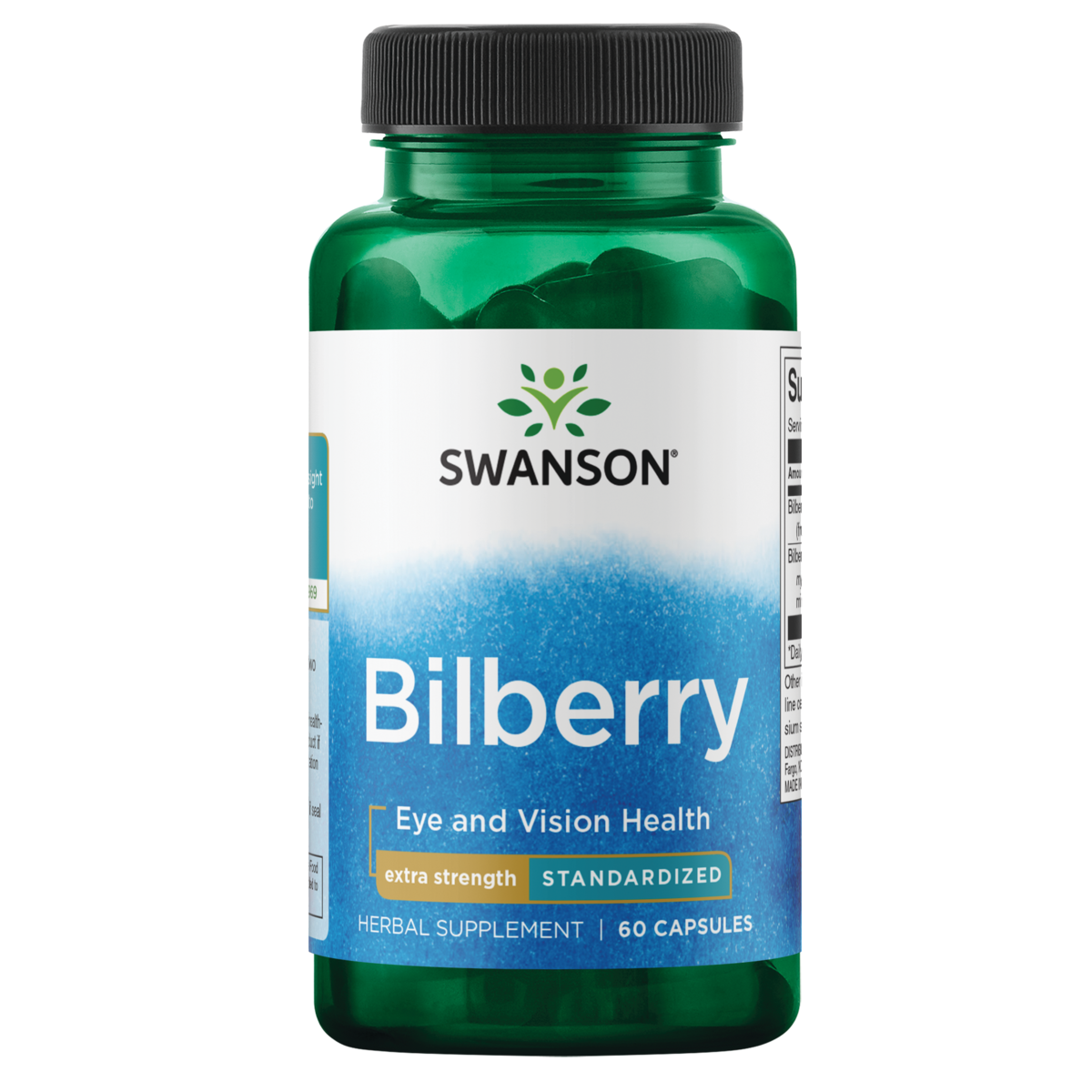 Swanson Bilberry - Extra Strength 60 Capsules