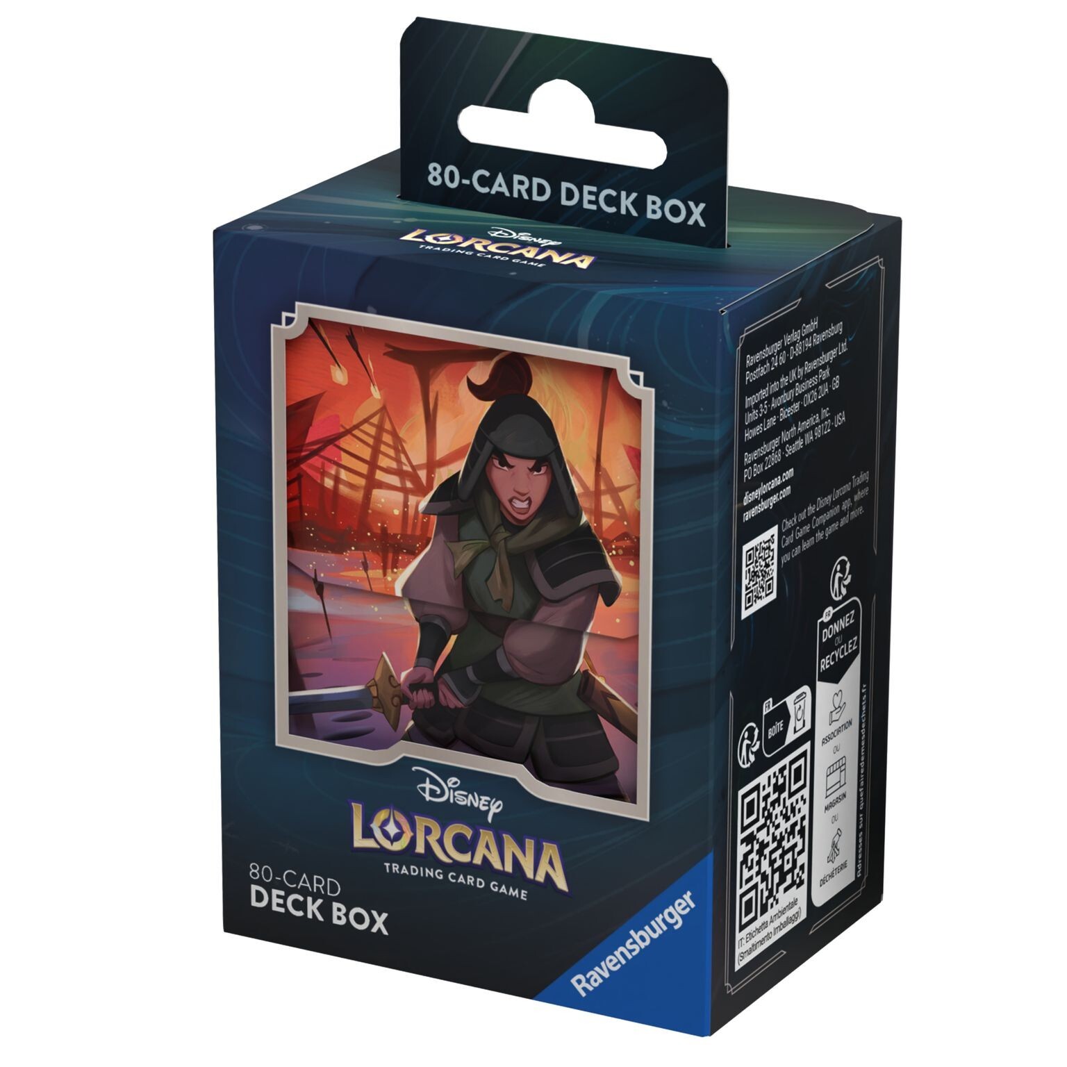 Mulan Deck Box (Holds 80 Sleeved Cards) Disney Lorcana TCG Rise of the Floodborn