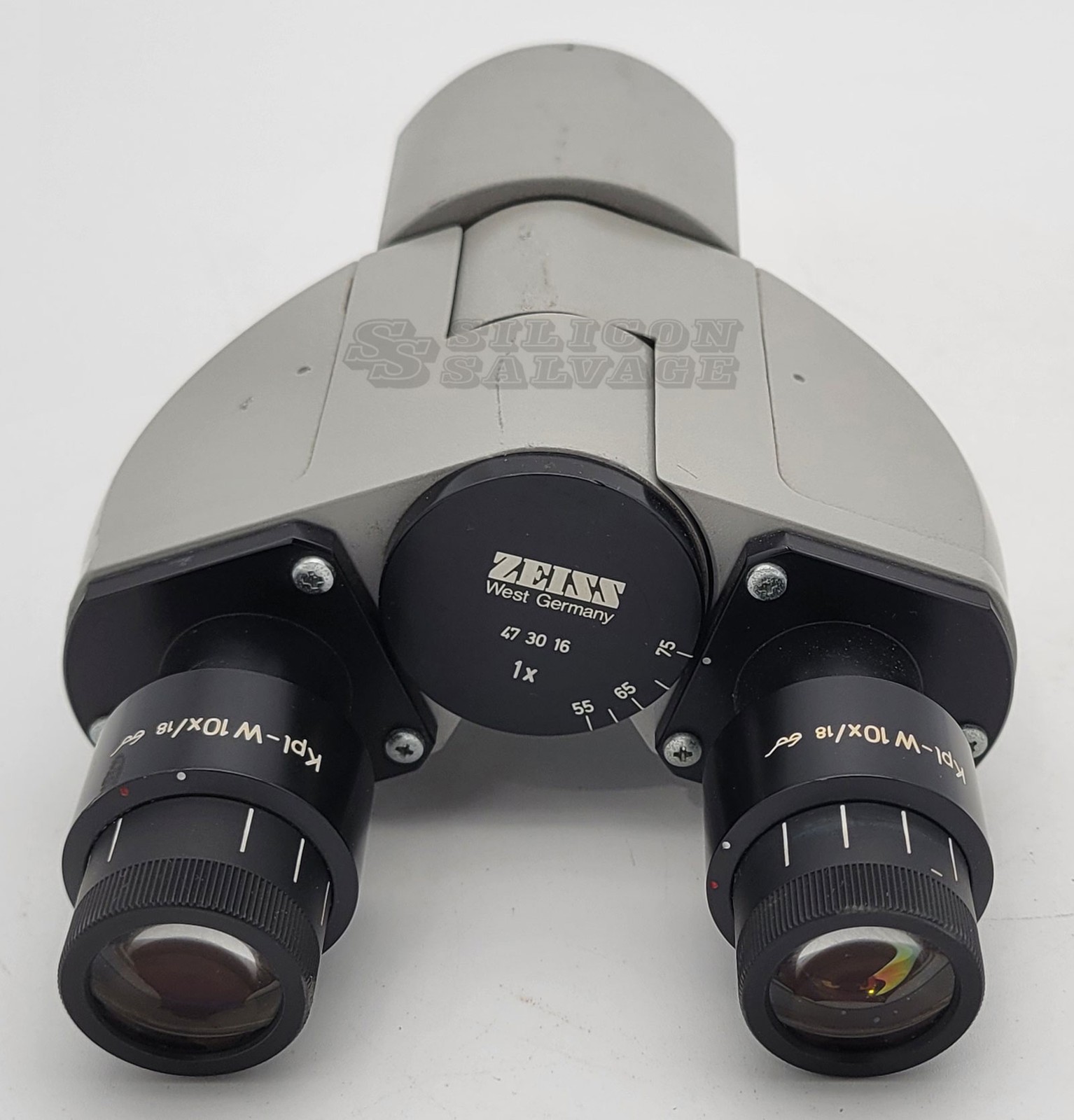 Zeiss 47-30-16 Binocular Microscope Head w/ 46-40-43 Eyepieces