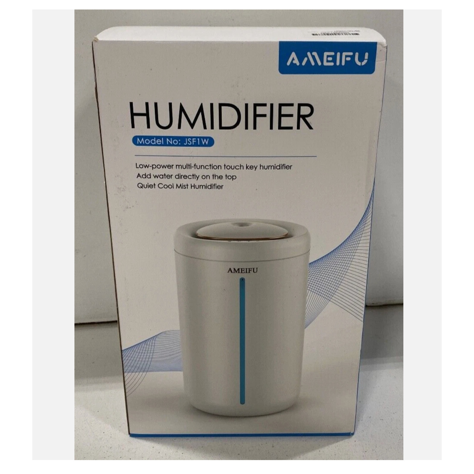 Ameifu Humidifier Model JFS1W, 1.2 Gallon  4.5 L Tank Brand New