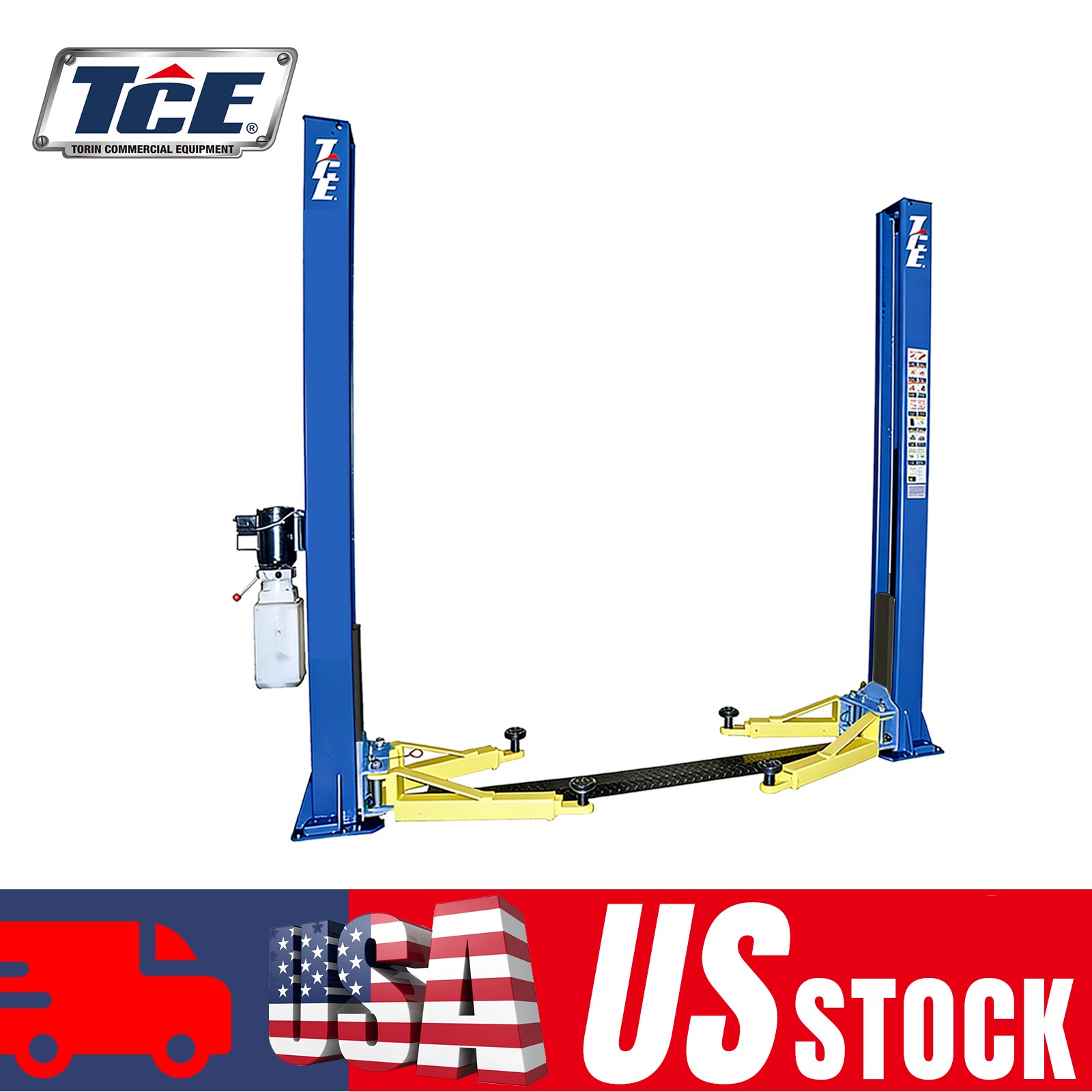 TCE 220V 2Post 10000LB CarLift Auto Truck Hoist Equipment with adapts, IL PICKUP
