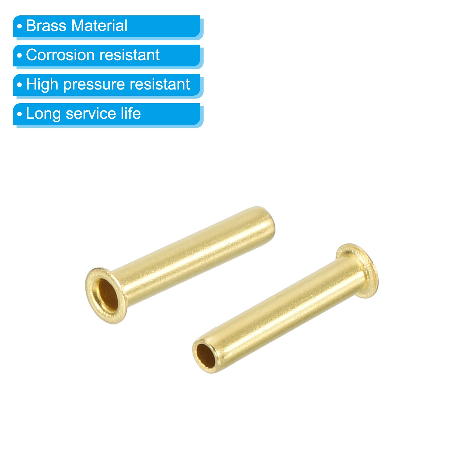 10 Pcs Brass Compression Insert for 1/8" Tube OD Compression Insert Tube Support