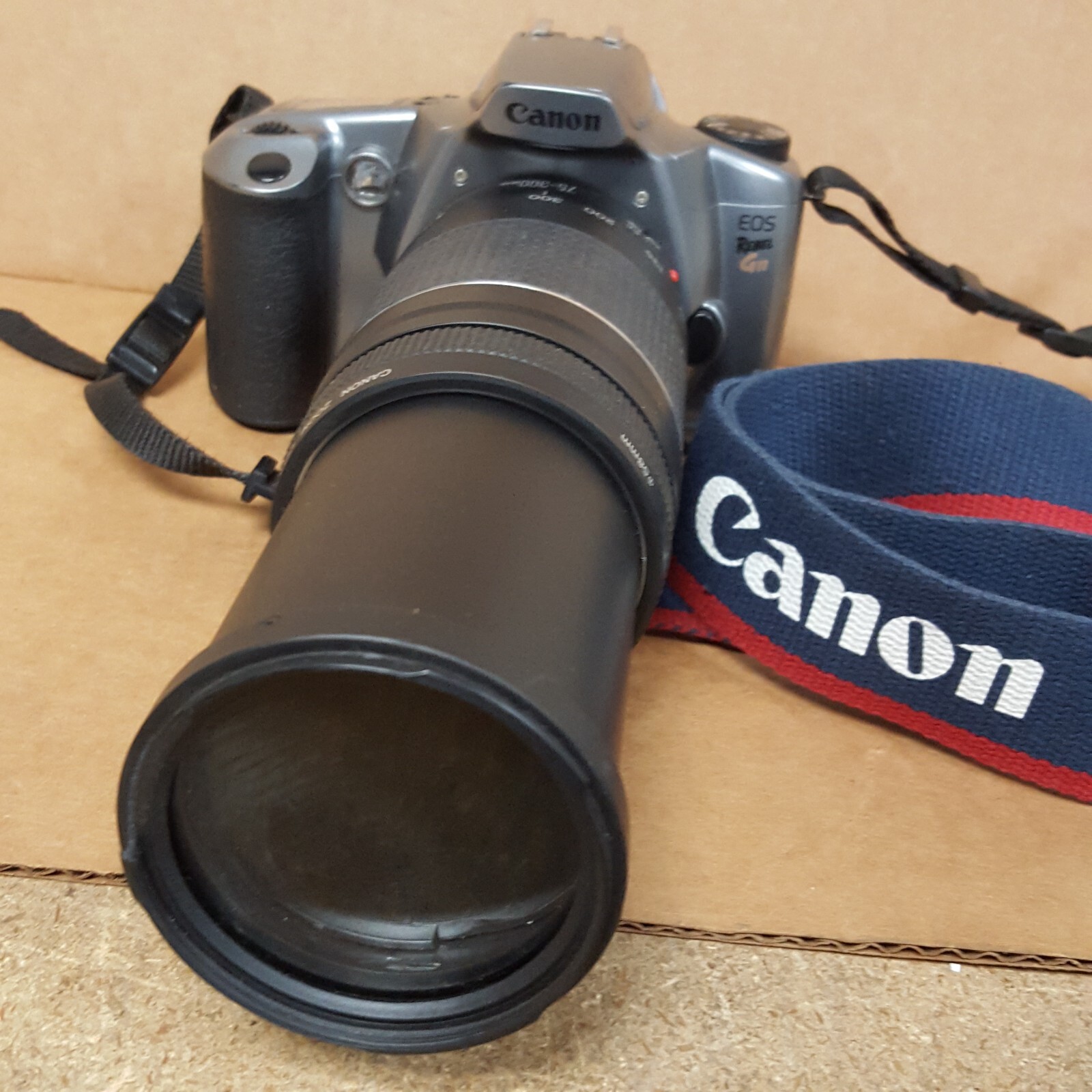 Canon EOS Rebel GII 35MM Film Camera w/ EF Zoom 75-300MM (No Bttry-No Film) USED