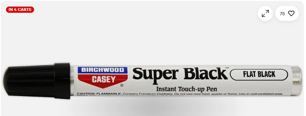 Birchwood Touch-Up PEN Flat BLACK for Scratches Nicks 15112 FAST SHIP