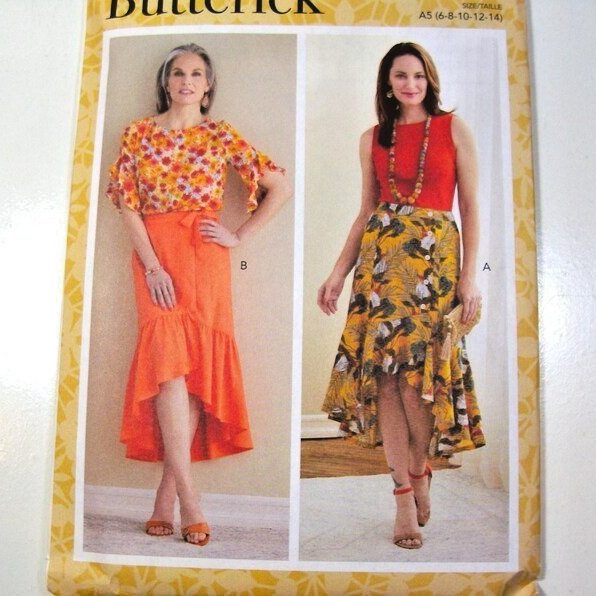 Butterick Misses' Ruffled Skirt Uncut Pattern B6773 A5 US Sizes 6-14 B13