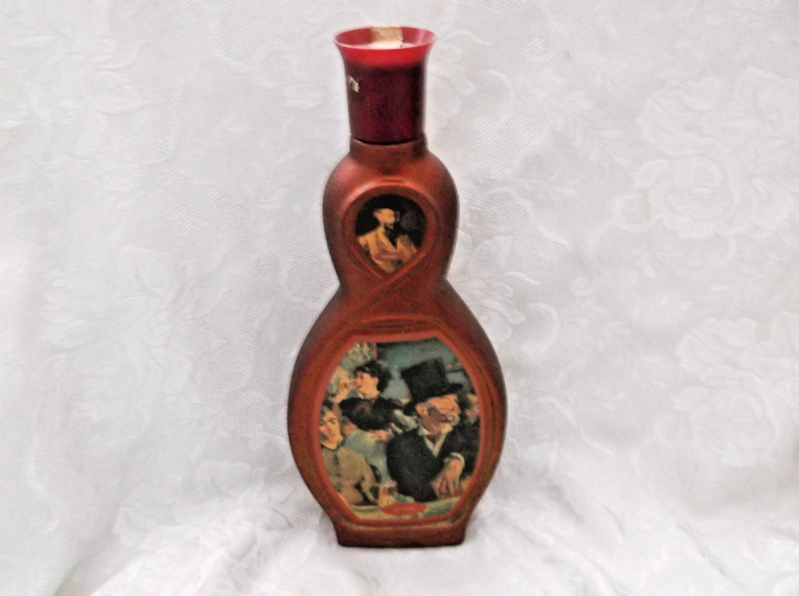 Vintage 1970's Jim Beam's Choice Au Cafe Edouard Manet Glass Decanter - Empty