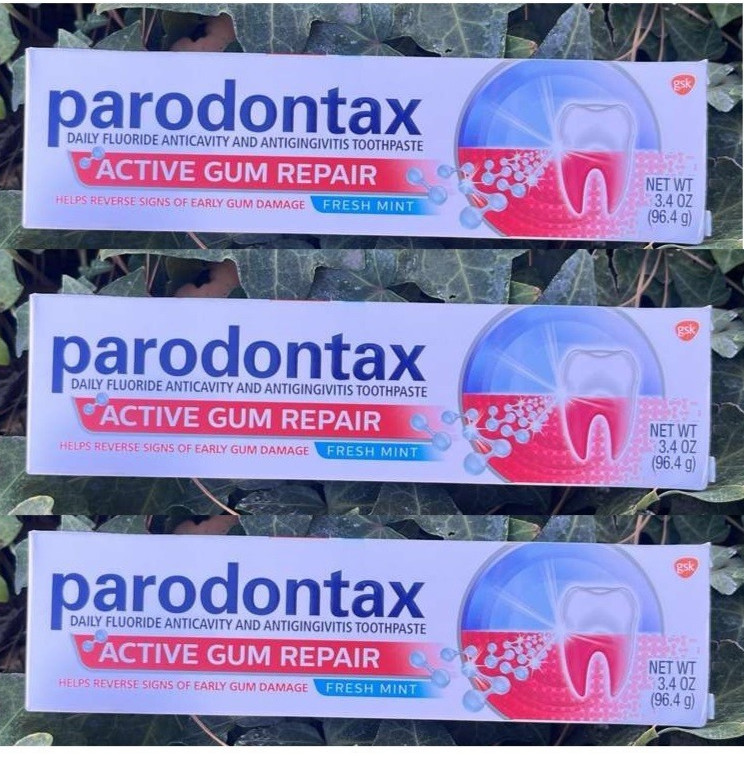 3x Parodontax Active Gum Repair Fresh Mint Toothpaste 3.4 Oz exp 07/2026
