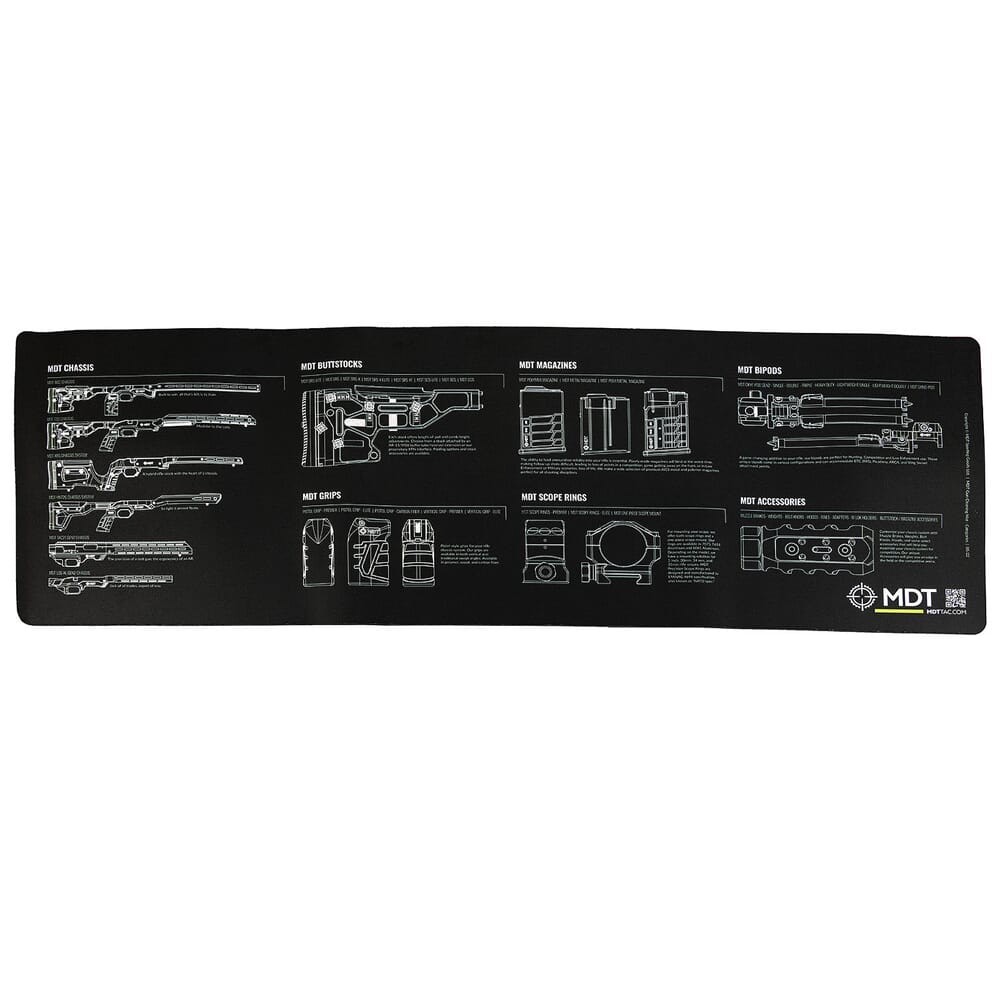 MDT Multi-Product Vulcanized Rubber Bench Mat, Black (107247-BLK): BRAND NEW