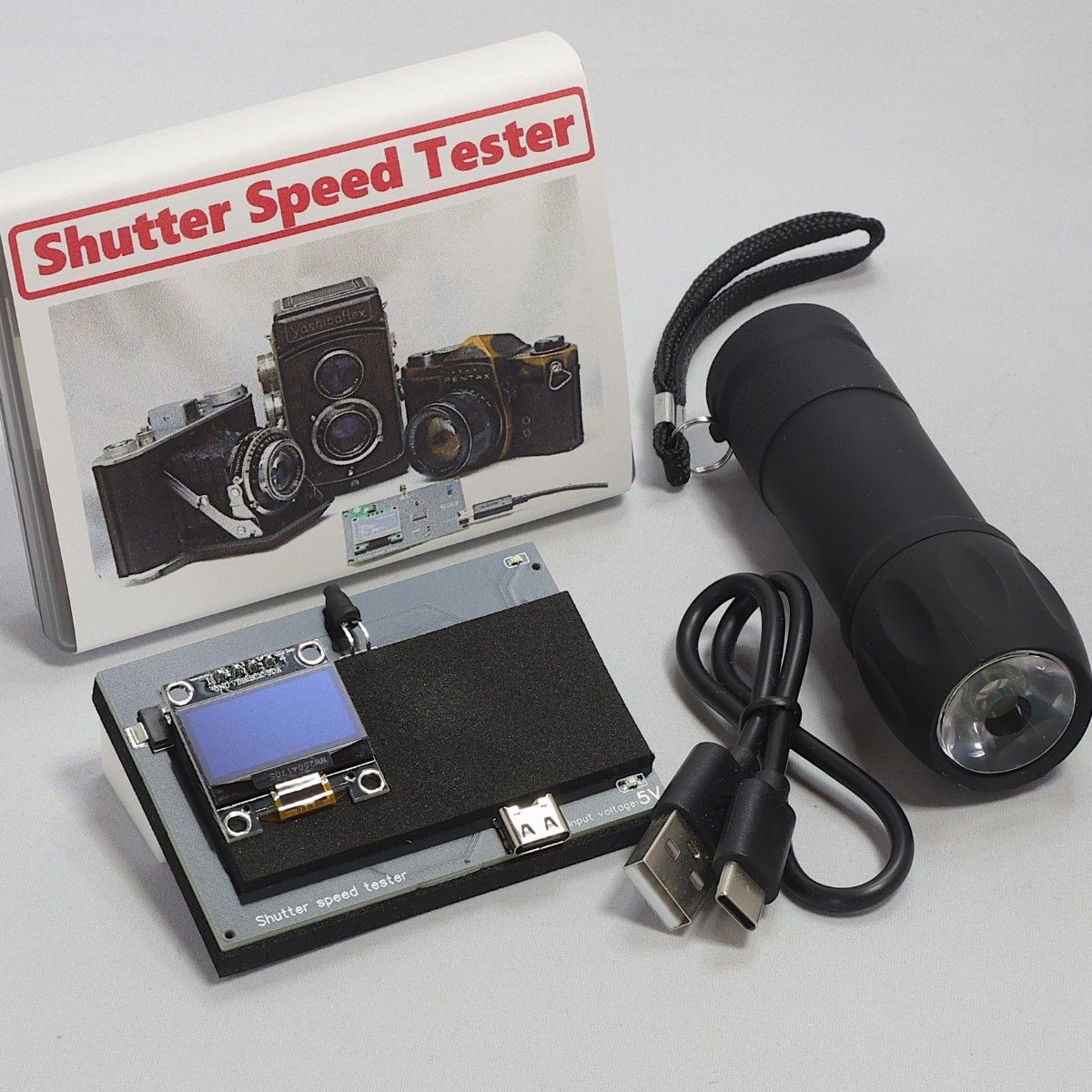 Easy Version Shutter Speed Tester (for Film Cameras) with USB Cable