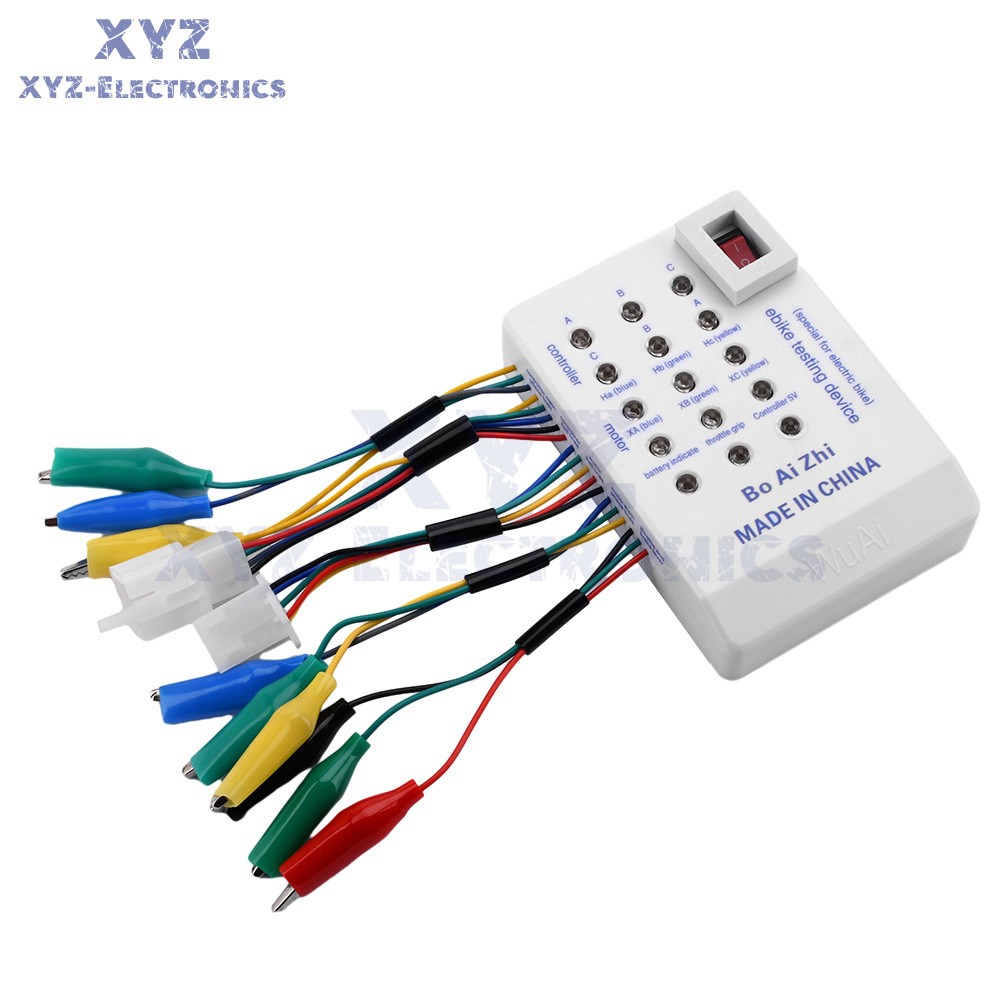 24-72V Ebike Brushless Motor Controller Tester Electric Hall Tester Detector