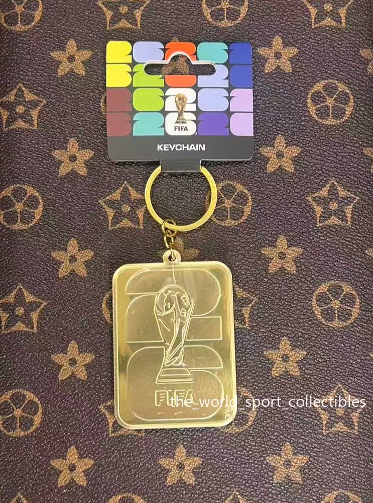 Official Licensed Product 2026 FIFA World Cup LOGO 2D Golden Keychain