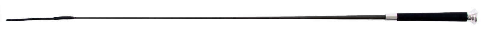 42" long BLACK DRESSAGE WHIP w/ Soft rubber grip Fiberglass shaft Mushroom cap