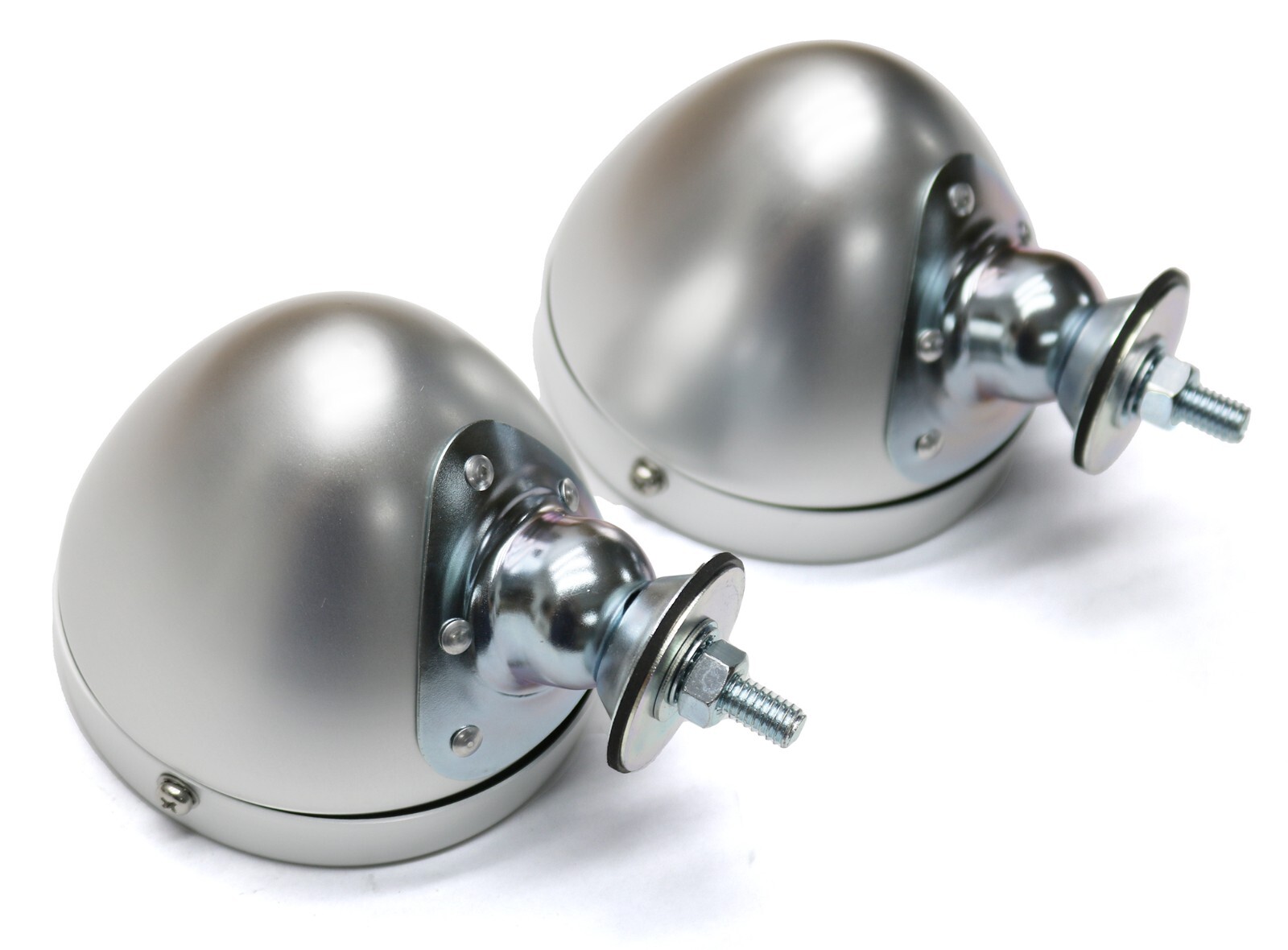 NEW Raydot Classic Style Spun Aluminum Bullet Mirror Fender / Door Mount Vintage