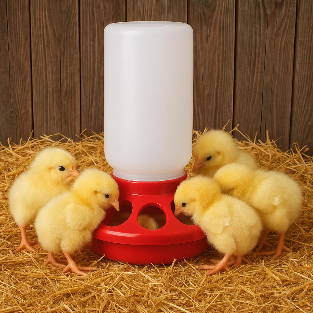 Poultry Chick Feeder & Waterer 1 Quart Replacement Parts & Complete Plastic Sets