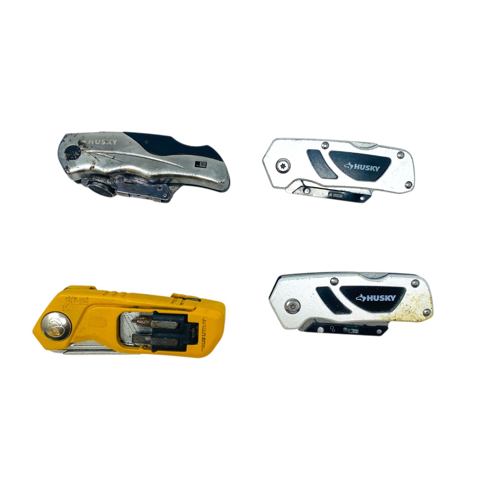 Husky True Utility Folding Utility Knives Lot of 3 Box Cutters