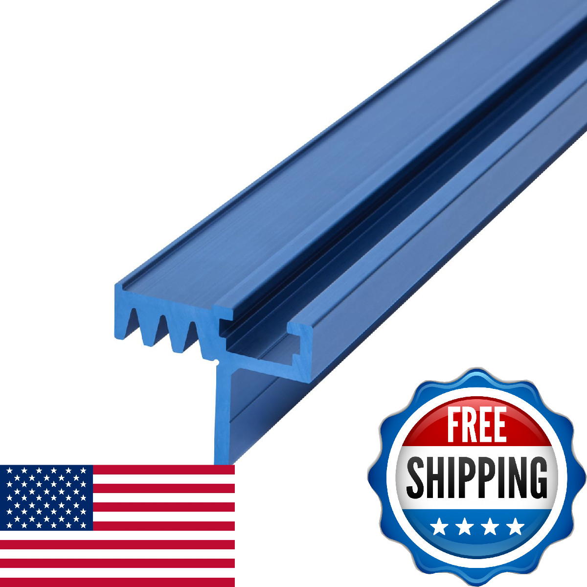 POWERTEC 24 Inch T Track Fence Cap for Miter Saws, Router Tables, Band Saw Fence