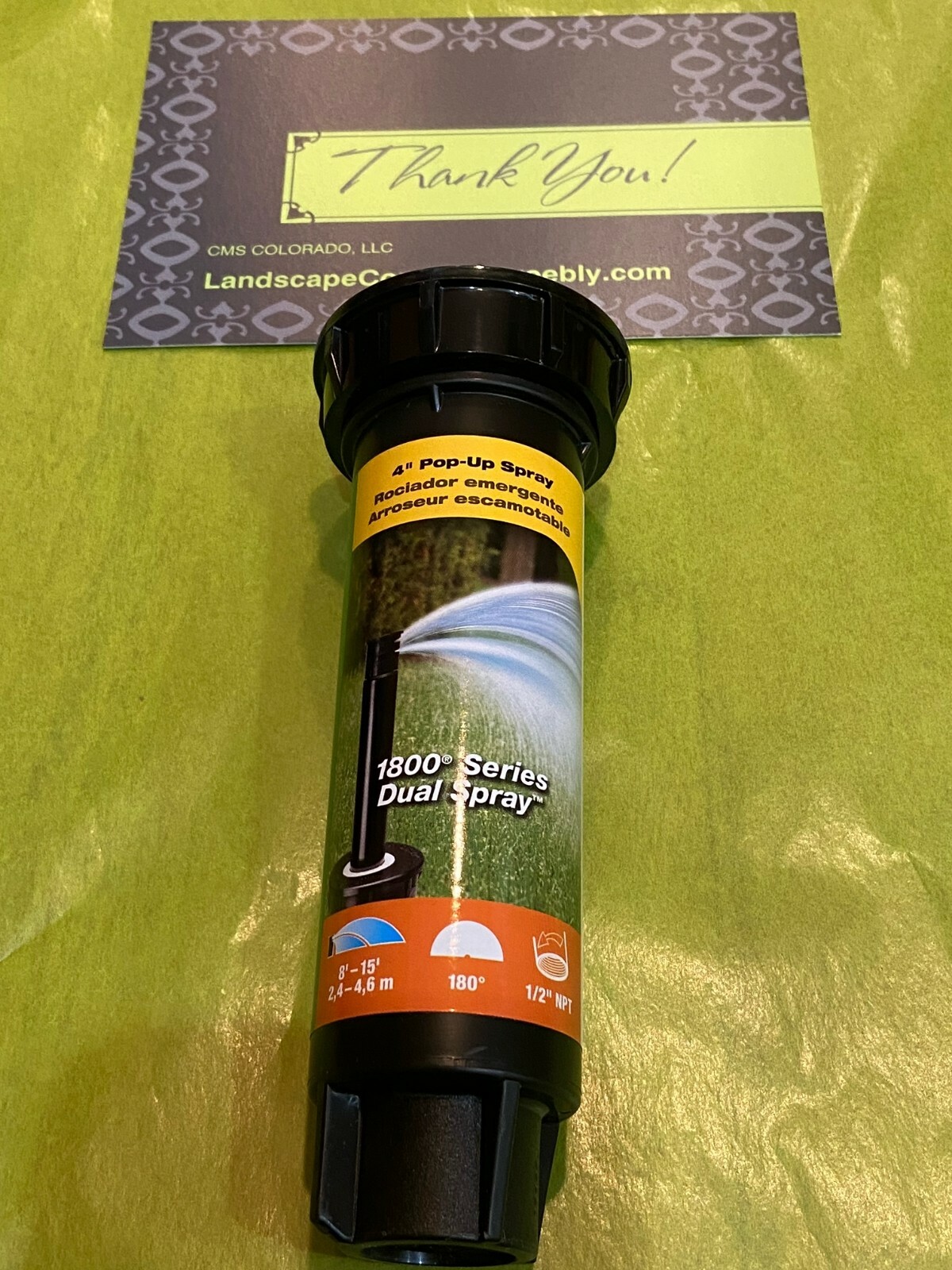 Rainbird 1800 Series - 1804 - 4 in. Standard Sprinkler Head w 15 ft Nozzle New