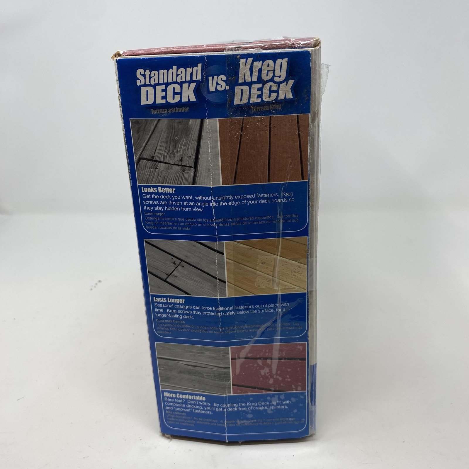 Kreg Deck Jig Concealed Fastening System Kit Blue Plastic Case Decking Tools USA
