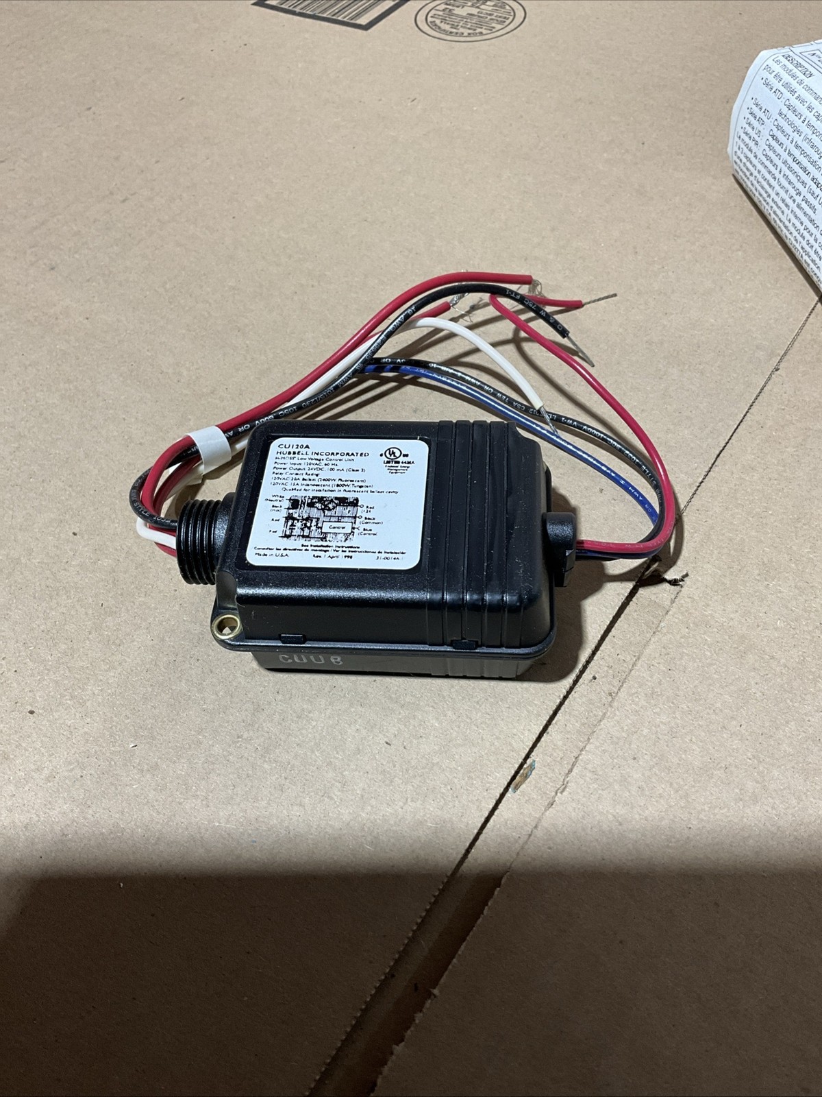 HUBBELL CU120A MODULE DE COMMANDE H-MOSS LOW VOLTAGE CONTROL UNIT NOS