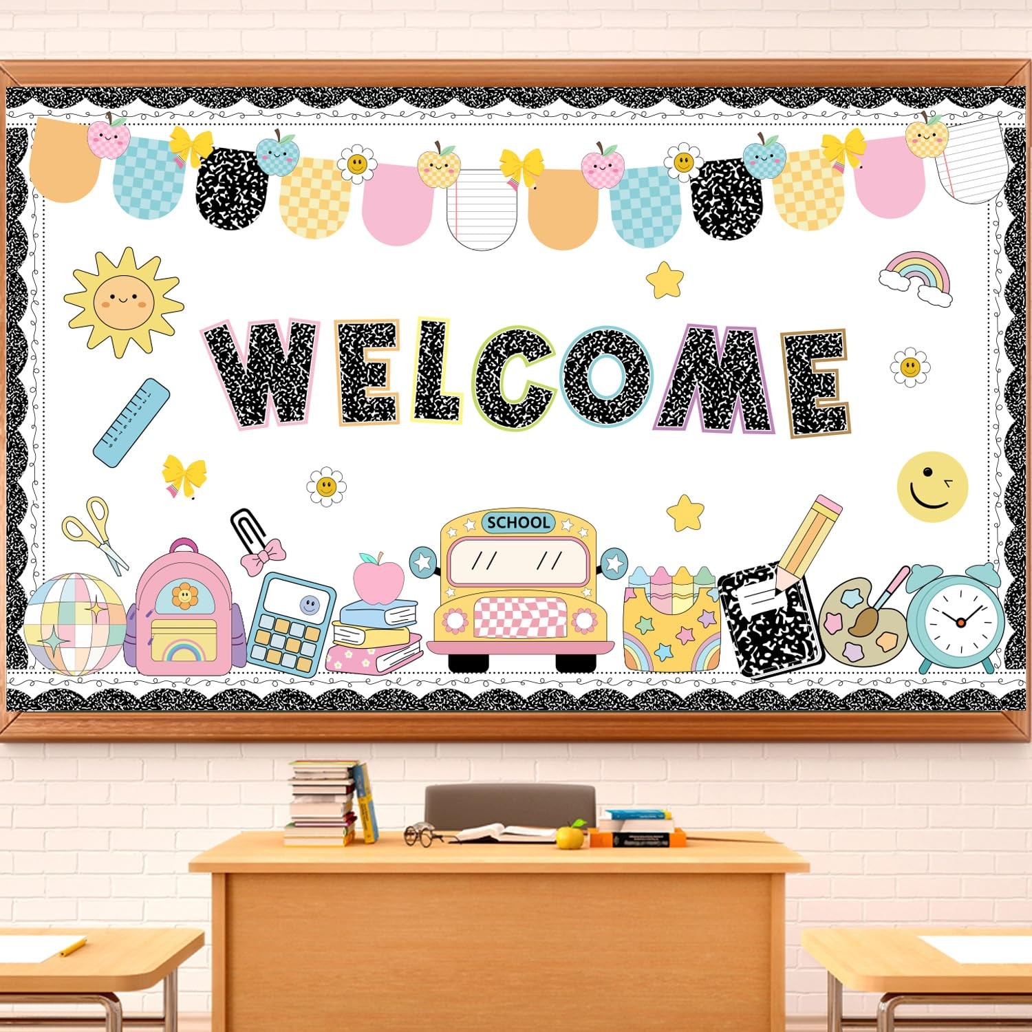 Welcome Back to School Bulletin Board Decorations Set Classroom Decor 70Pcs |...