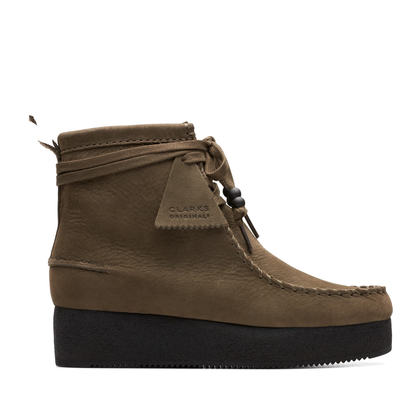 Clarks Wallabee Craft 26173248 Womens Brown Leather Lace Up Chukkas Boots 8