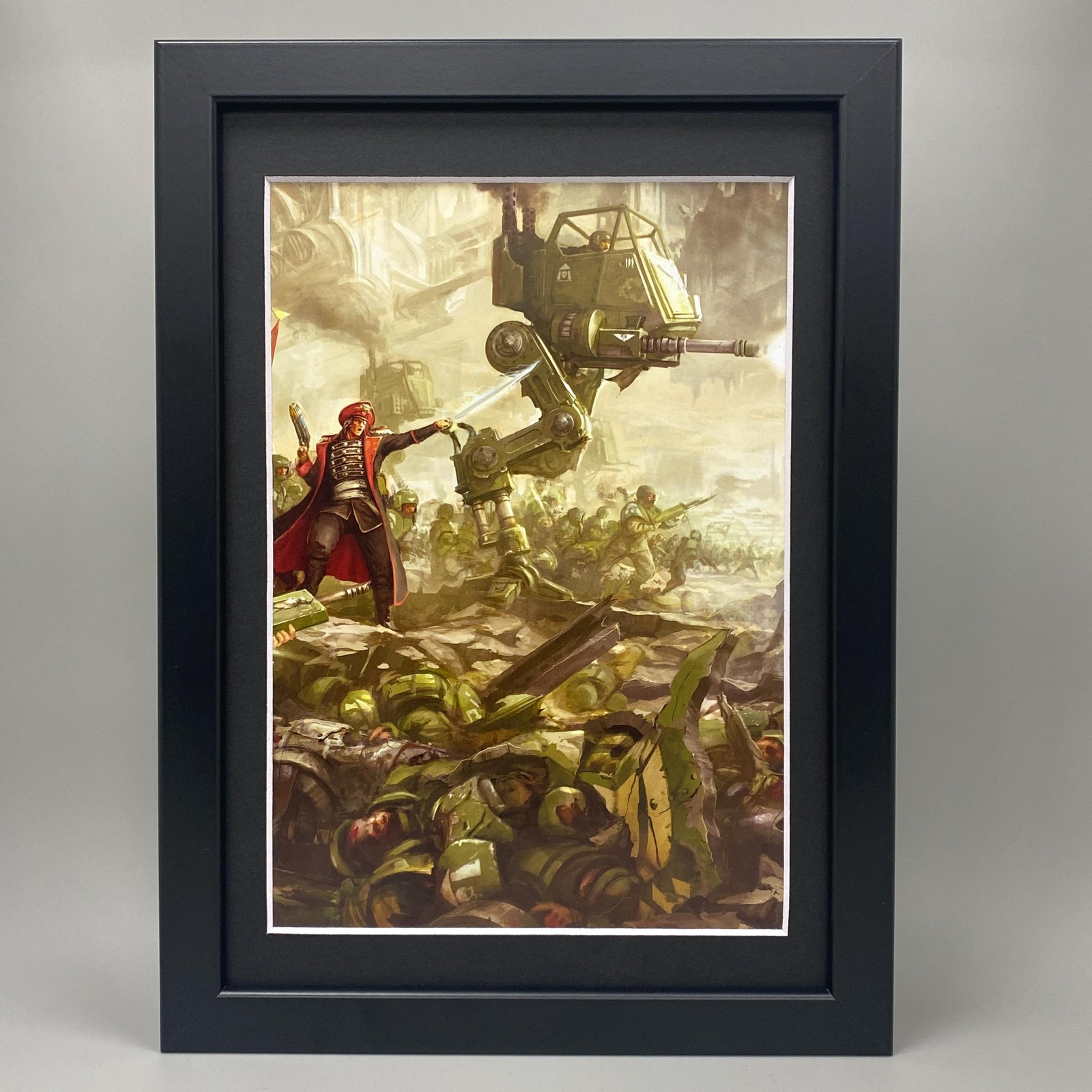 ASTRA MILITARUM COMMISSAR FRAMED ART. IMPERIAL GUARD, WARHAMMER 40K 40,000