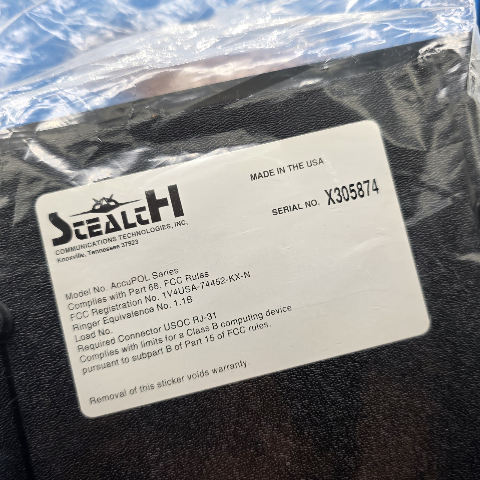 STEALTH ACCUPOL-3 COMPUTERIZED CALL PROCESSOR ACCUPOL ROUTER NEW