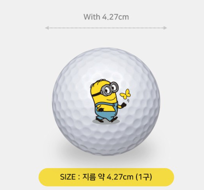 Three Minions Urethane Golf Balls 3 Piece Dozen Choose Bob/Dave/Stuart.