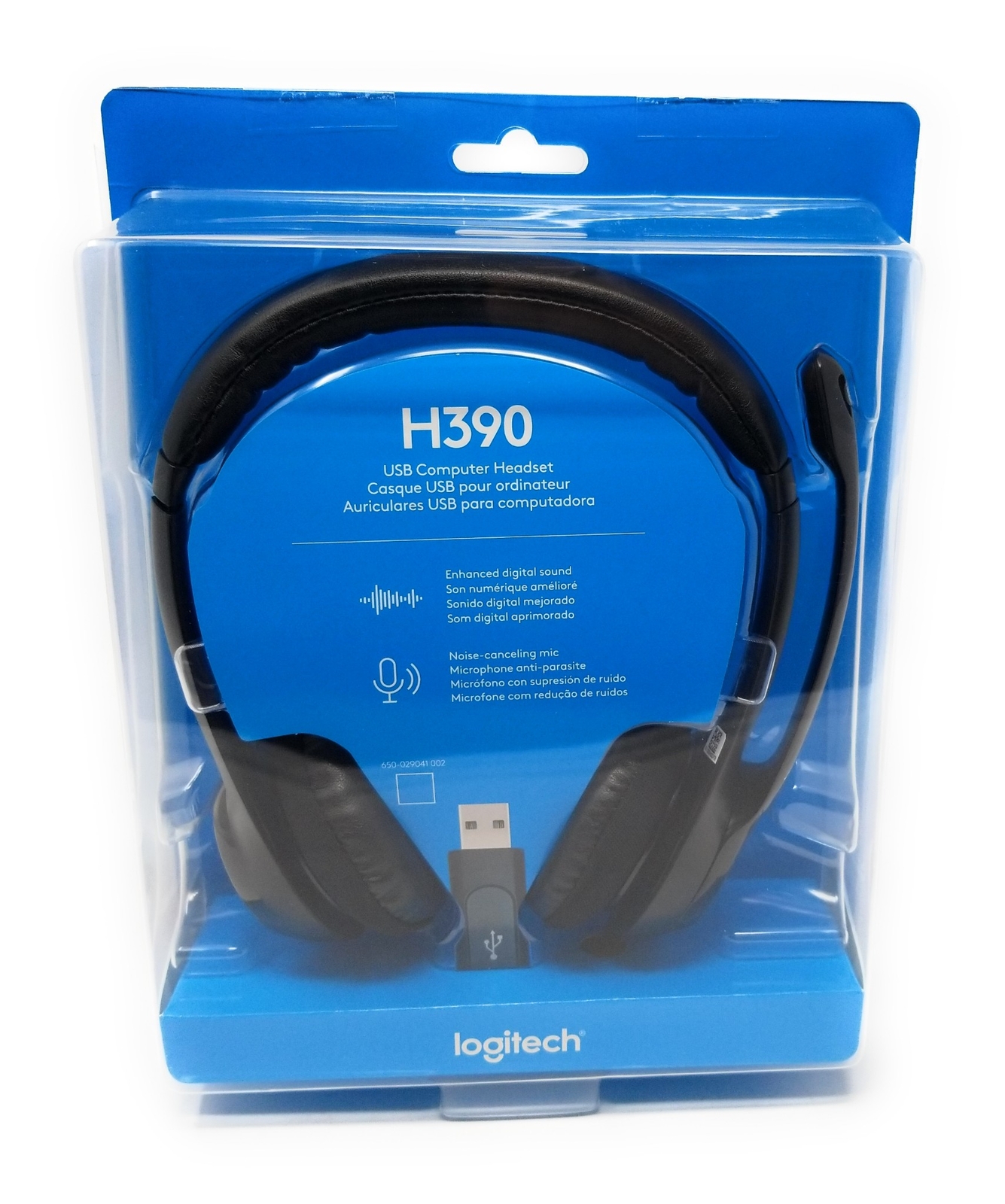 Logitech H390 Over-Head Comfort USB Headset w/ Noise-Canceling Microphone * NEW
