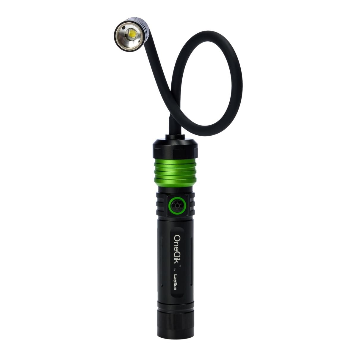 OneClik Interchangeable Rechargeable Flashlight Kit with Storage Case