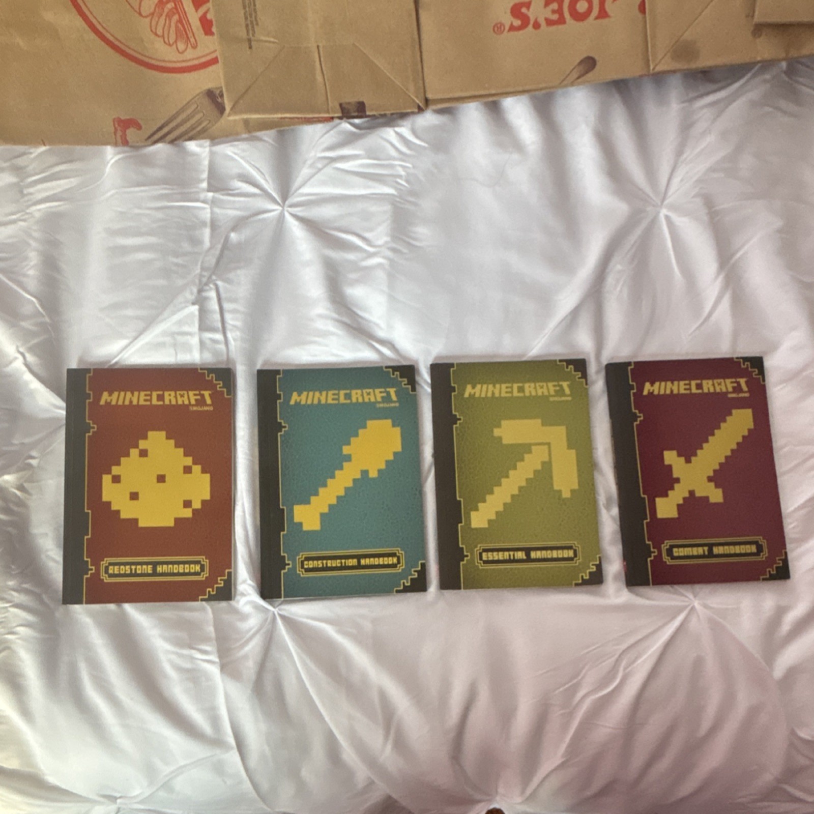 Mojang Minecraft Strategy Guide Set: Redstone, Construction, Essential, Combat