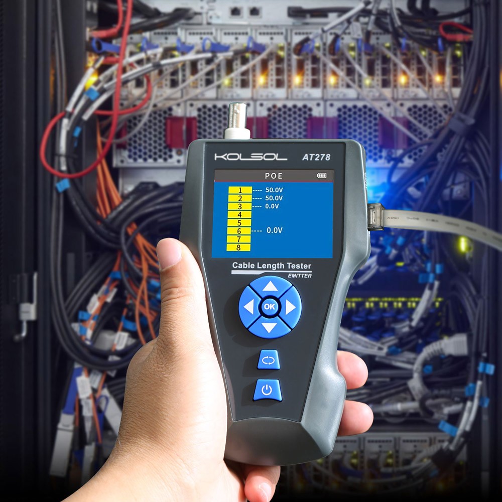 Network Cable Metal Tester TDR Multi-functional Tracker RJ45 RJ11 BNC PING POE