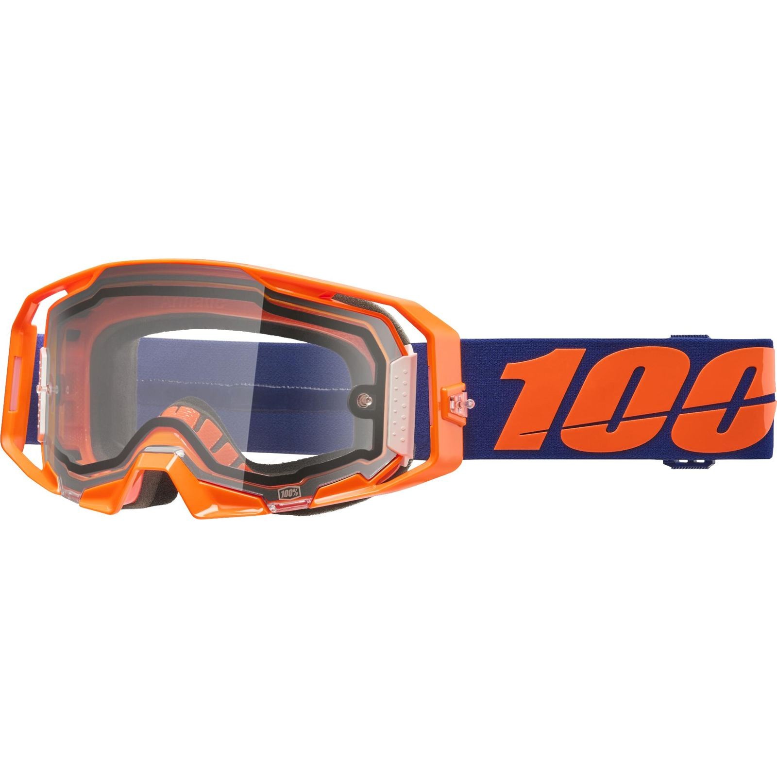 Armatic Enduro Moto Dual Pane Goggles - Neon Orange - Clear Lens 50070-10003