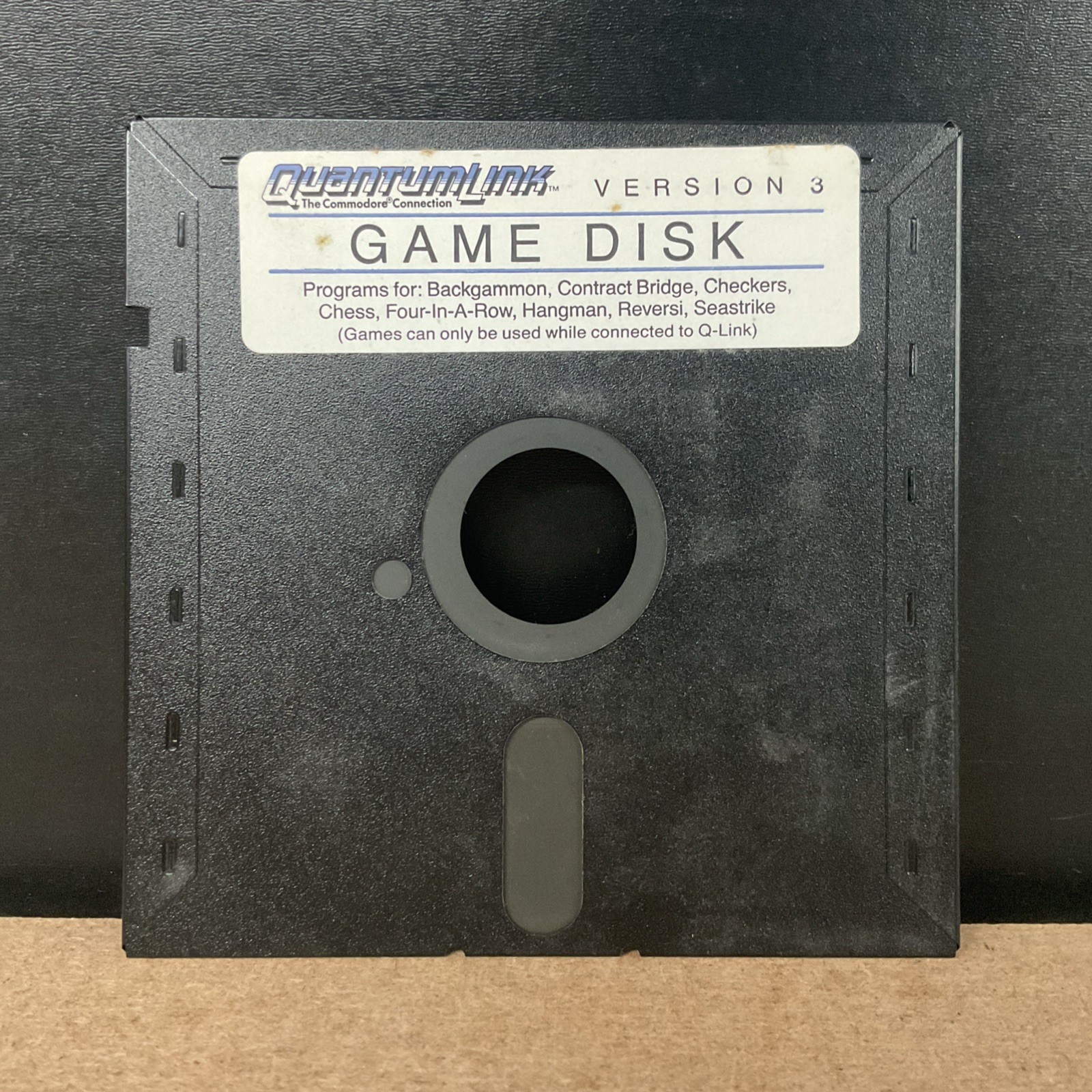 QuantumLink Commodore Version 3 Game / Program Disk 5 1/4 Inch Floppy