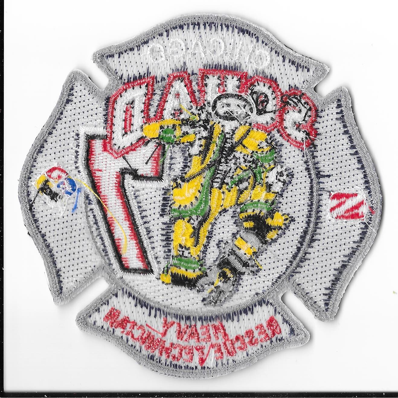 Chicago Fire Department, Illinois Squad 7 Patch V1
