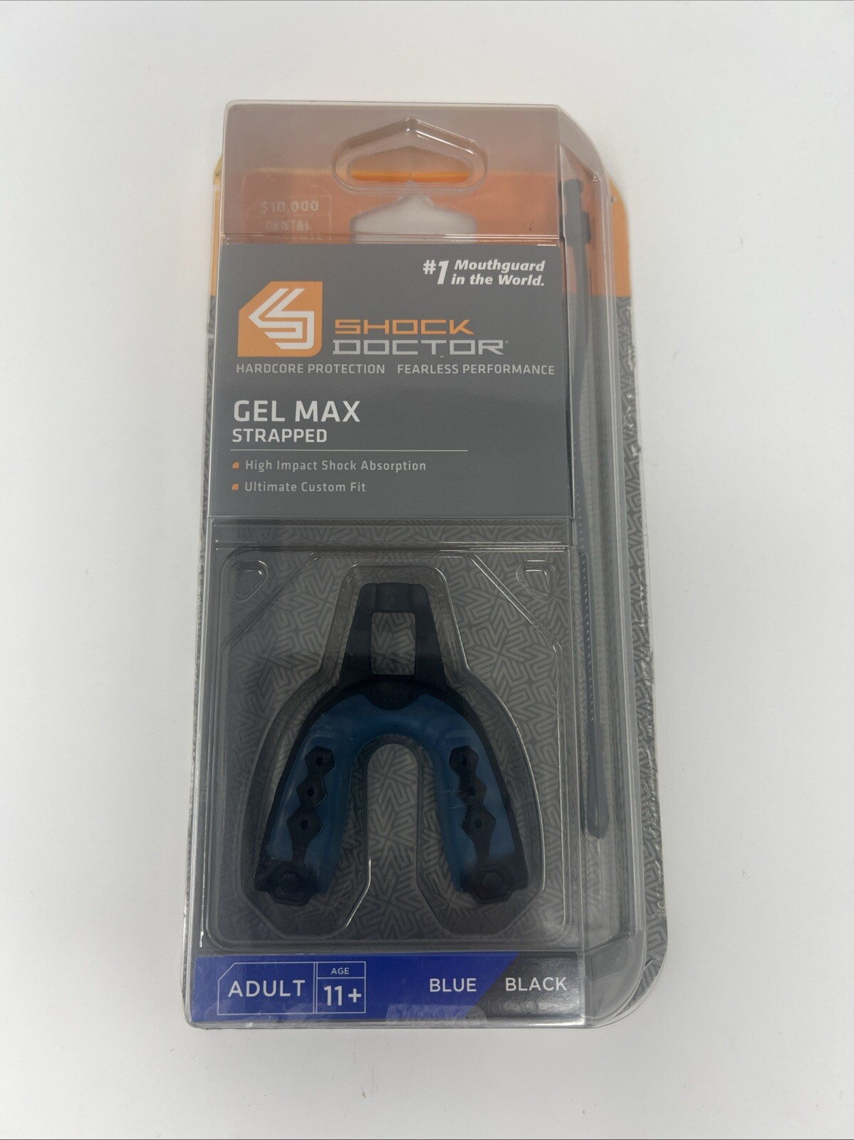 SHOCK DOCTOR GEL MAX STRAPLESS BLUE Adult 11+ SPORTS PROTECTION