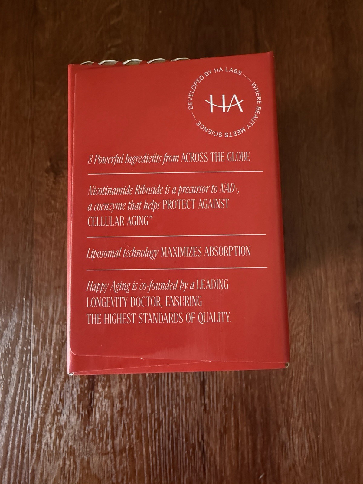 Happy Aging Longevity Shots — High purity NAD+ and resveratrol in a liposomal