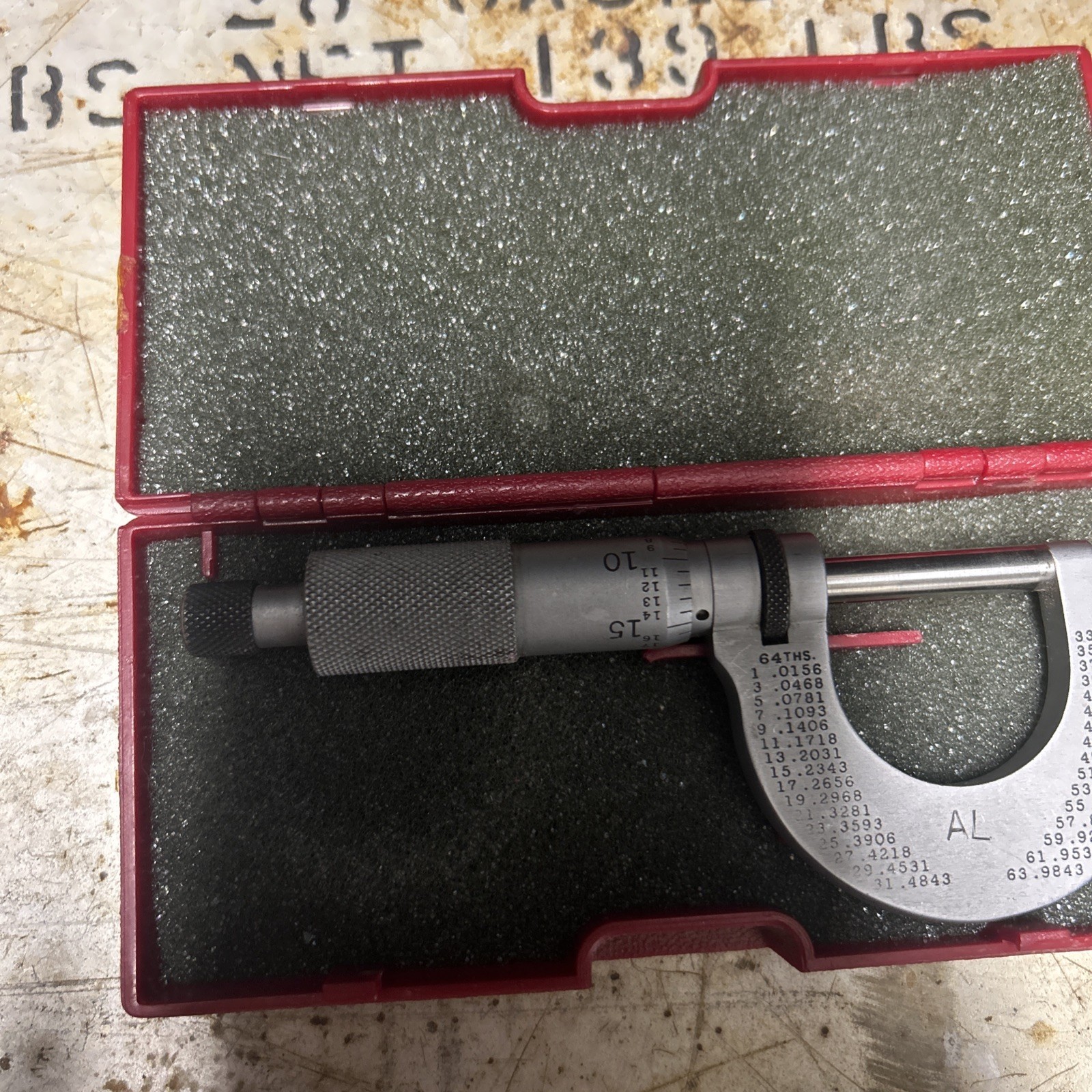 STARRETT 230RL MICROMETER 0-1" RANGE, .0001" GRADUATIONS, INCLUDES CASE