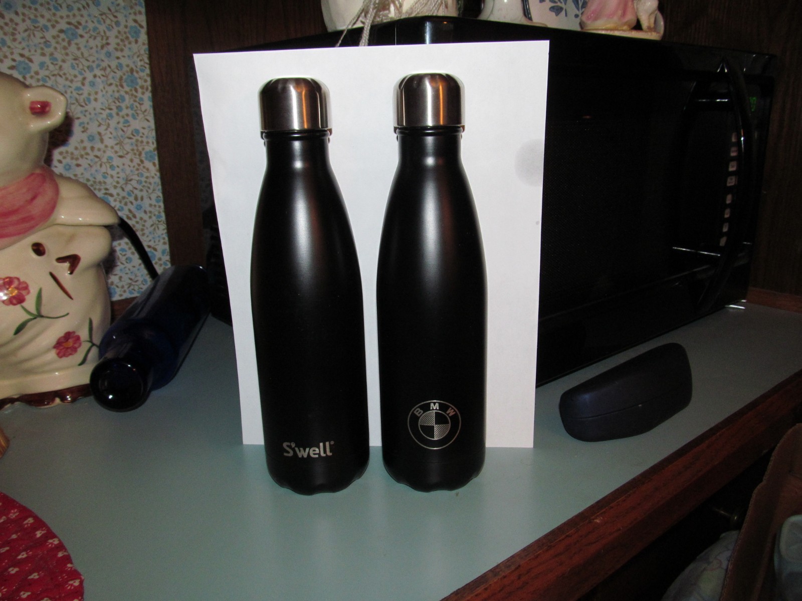 BMW S'well Logo Vacuum Insulated S/S (Onyx) 17oz. 500ml. Water Bottles Unused