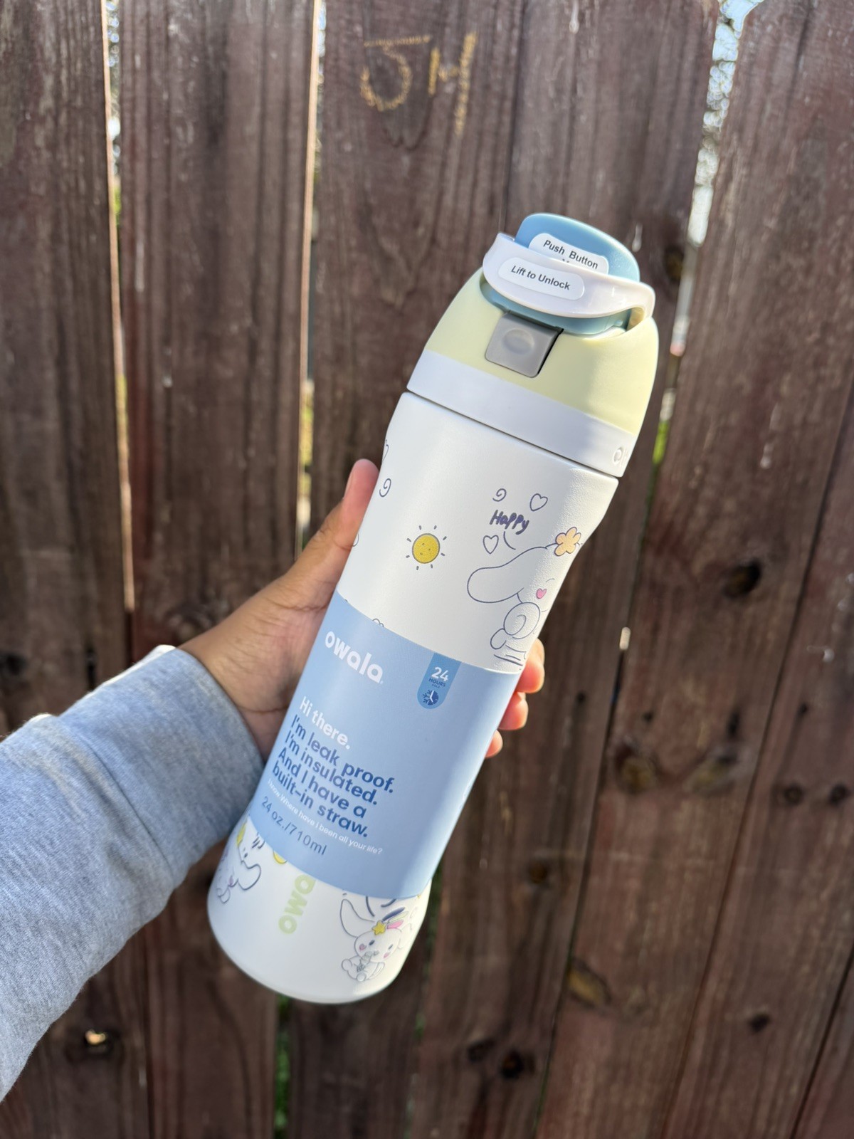 Owala 24oz FreeSip Water Bottle – cinnamonroll Special-2026 Gift