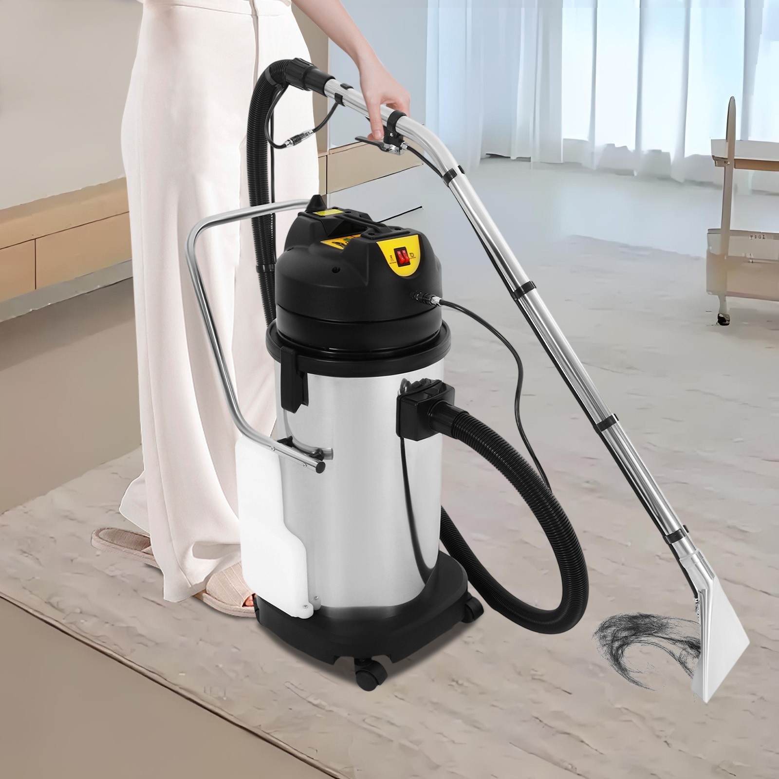 40L Commercial Carpet Cleaning Machine Carpet Cleaner 3in1 Vacuum Extractor 110V