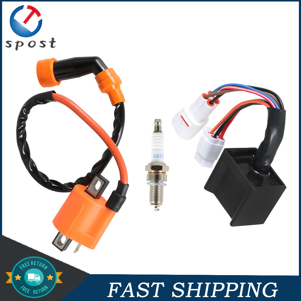 For 1994-2000 Yamaha Timberwolf YFB250/YFB250FW 4x4 Ignition Coil Spark Plug CDI